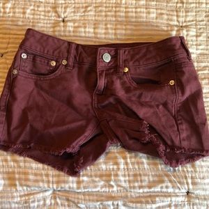 Maroon shorts